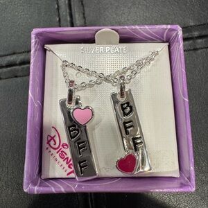 Disney Silver and Pink Charm Necklace